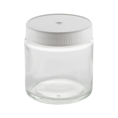 120mL Clear Glass Cream Jar (10 pack) - with screw cap