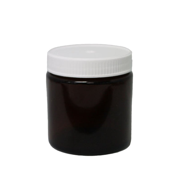 120mL Amber Glass Cream Jar (10 pack) - with screw cap