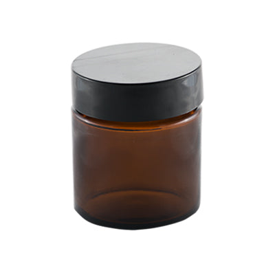 30mL Amber Glass Jar (10 Pack) - with screw cap