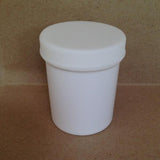 110g White Plastic Ointment Jar (120 pack) - with screw cap