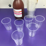 Transparent Disposable Plastic Cups - 100 pack