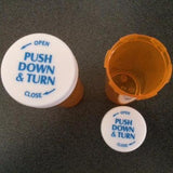 8 Dram Amber Pill Vial with Child Resistant Cap