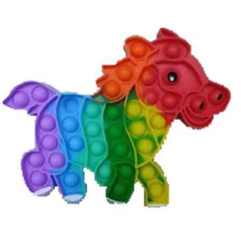 Pop It Fidget Toy Rainbow Super Sized Pony (RRP $12.99)