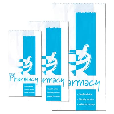 Pharmacy Bags - Stock Paper Bags
