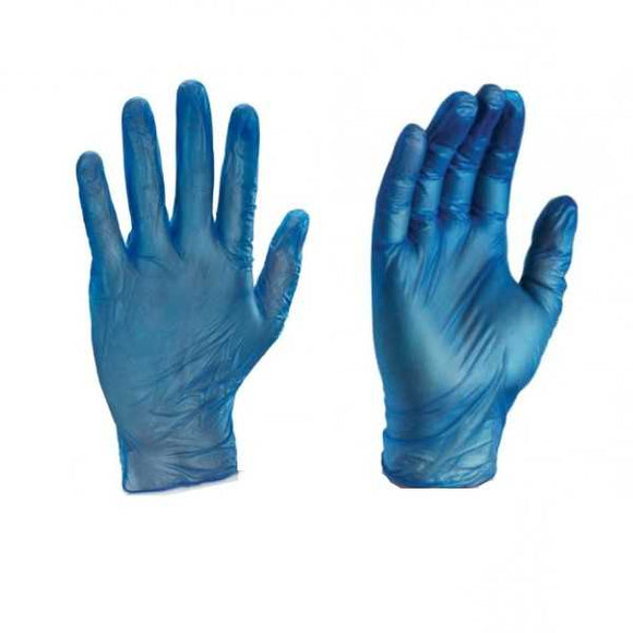 Powder Free Vinyl Gloves Blue